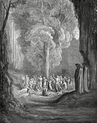 Virgil Shows the Tree to Dante